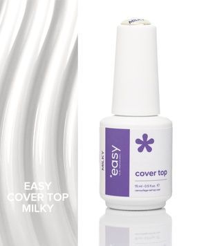 Камуфлюючий топ для гель-лаку "Cover top", ТМ "Easy to be professional", колір "Milky", 15 мл 4820292180428 фото