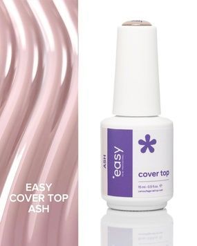 Камуфлирующий топ для гель-лака "Cover top", ТМ "Easy to be professional", цвет "Ash", 15 мл 4820292180459 фото