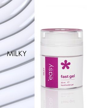 Рідкий моделюючий гель "Fast Gel", ТМ "Easy to be professional", колір "milky", 30 мл. 4820292180534 фото